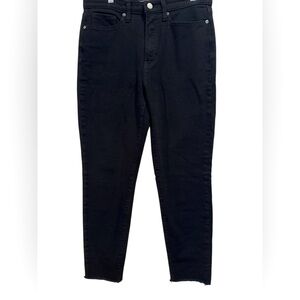 Banana Republic Premium Denim Black High Rise Skinny Jeans